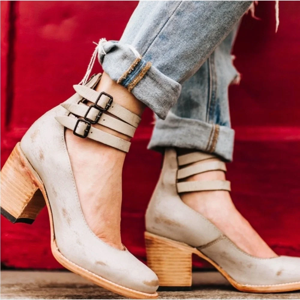 NEW FREEBIRD Randy Ice Ankle Strap Shoes Heels in size 11 - Picture 11 of 11